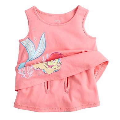 Disney's The Little Mermaid Ariel & Flounder Toddler & Girls 4-12 Physical Adaptive Double Tank Top by Jumping Beans®