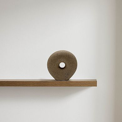 Brown Round Ceramic Sculpture