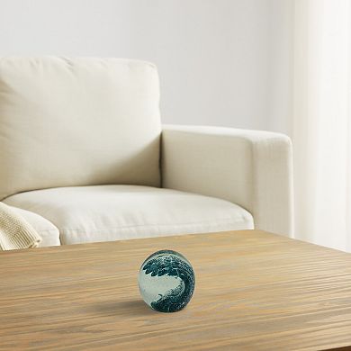 Ocean Wave Glass Orb