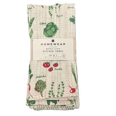 Homewear 3-Piece Kitchen Towel Set