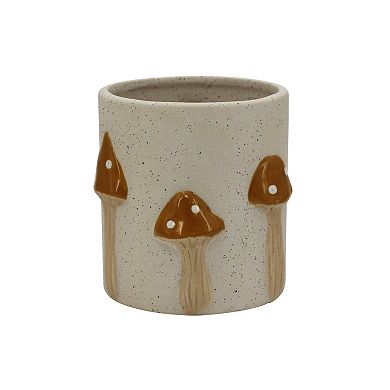 Everyday Decor Indoor / Outdoor Speckled Mushroom Planter