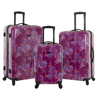 Bella Caronia 3 pc Rolling Hardside Spinner Luggage Set