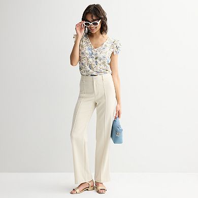 Juniors' Fair Haven Double Ruffle Crinkle Top
