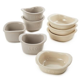 BergHOFF Balance 8 pc Stone Square Ramekin Set