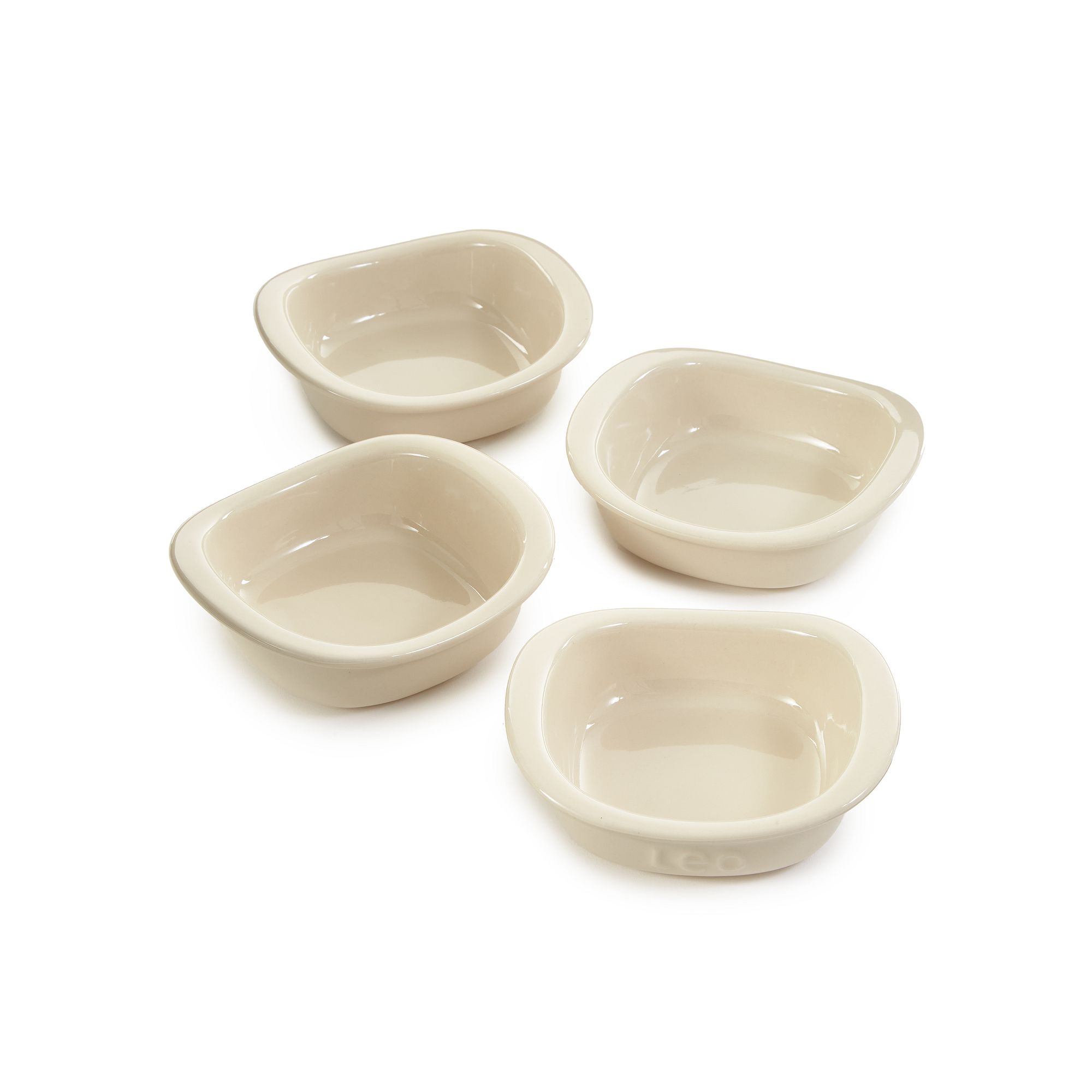 BergHOFF Balance 4-pc. Stone Ramekin Crème Brulée Dish Set, Beige