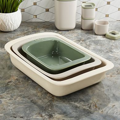 BergHOFF Balance 3-pc. Stone Rectangular Baking Dish Set