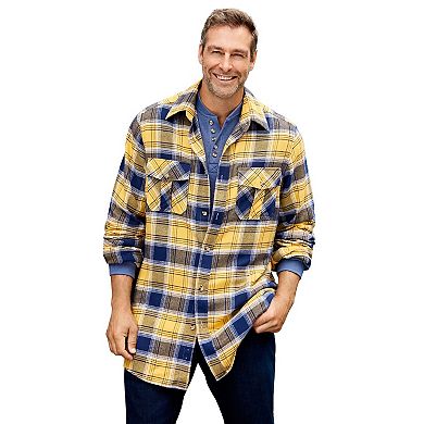 KingSize Men's Big & Tall Signature Plaid Flannel Shirt
