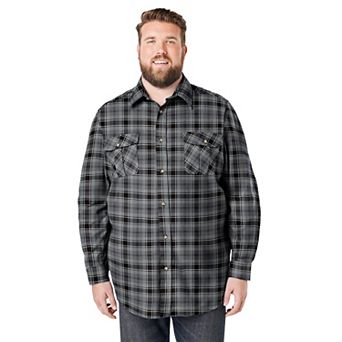KingSize Men's Big & Tall Signature Plaid Flannel Shirt