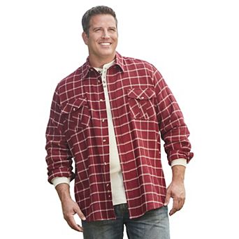 KingSize Men's Big & Tall Signature Plaid Flannel Shirt