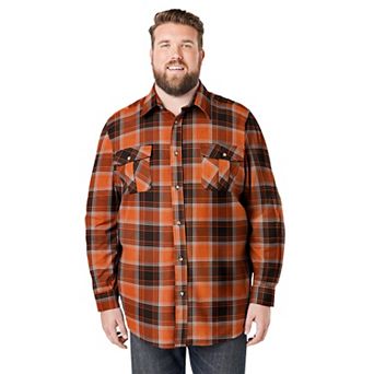 KingSize Men's Big & Tall Signature Plaid Flannel Shirt