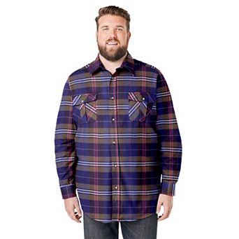 KingSize Men's Big & Tall Signature Plaid Flannel Shirt