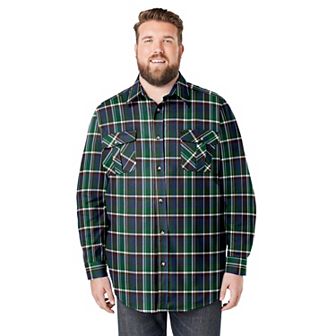 KingSize Men's Big & Tall Signature Plaid Flannel Shirt