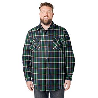 KingSize Men's Big & Tall Signature Plaid Flannel Shirt