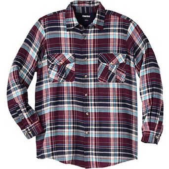 KingSize Men's Big & Tall Signature Plaid Flannel Shirt