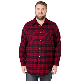 KingSize Men's Big & Tall Signature Plaid Flannel Shirt