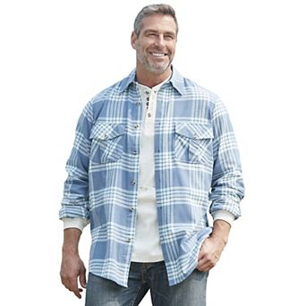 KingSize Men's Big & Tall Signature Plaid Flannel Shirt