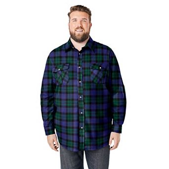 KingSize Men's Big & Tall Signature Plaid Flannel Shirt