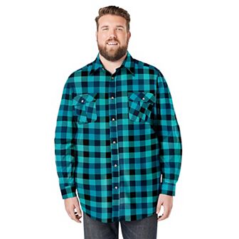KingSize Men's Big & Tall Signature Plaid Flannel Shirt