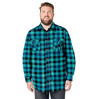 KingSize Men's Big & Tall Signature Plaid Flannel Shirt