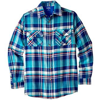 KingSize Men's Big & Tall Signature Plaid Flannel Shirt