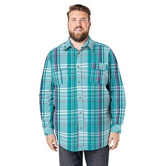 KingSize Men's Big & Tall Signature Plaid Flannel Shirt