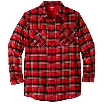 KingSize Men's Big & Tall Signature Plaid Flannel Shirt