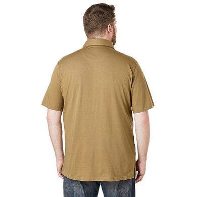 KingSize Men's Big & Tall Heavyweight Jersey Polo Shirt