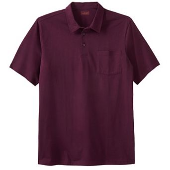 KingSize Men's Big & Tall Heavyweight Jersey Polo Shirt