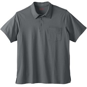 KingSize Men's Big & Tall Heavyweight Jersey Polo Shirt