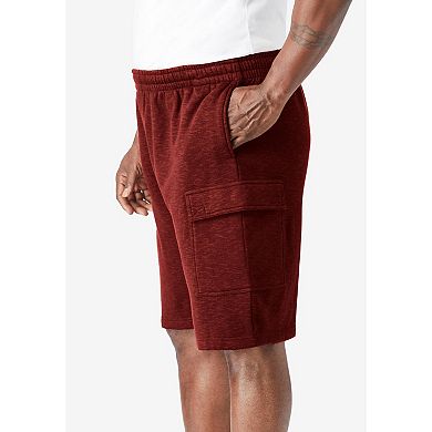 KingSize Men's Big & Tall 10"" Fleece Cargo Shorts