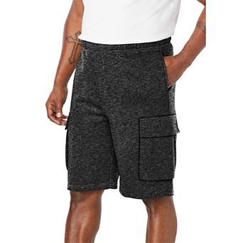 KingSize Men's Big & Tall 10 Fleece Cargo Shorts