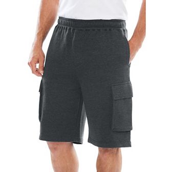 KingSize Men's Big & Tall Fleece 10 Cargo Shorts