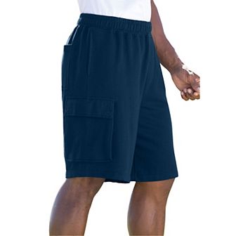 KingSize Men's Big & Tall Fleece 10 Cargo Shorts