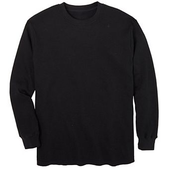 KingSize Men's Big & Tall Waffle-Knit Thermal Crewneck Tee