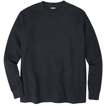 KingSize Men's Big & Tall Waffle-Knit Thermal Crewneck Tee