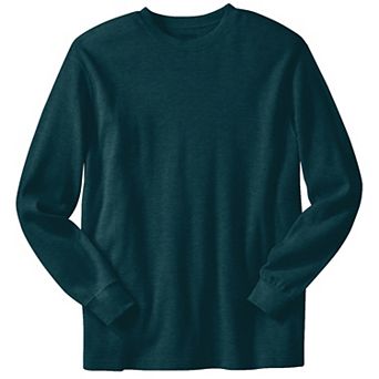 KingSize Men's Big & Tall Waffle-Knit Thermal Crewneck Tee