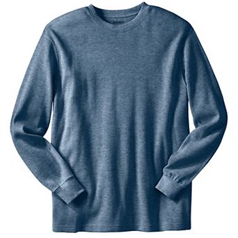 KingSize Men's Big & Tall Waffle-Knit Thermal Crewneck Tee