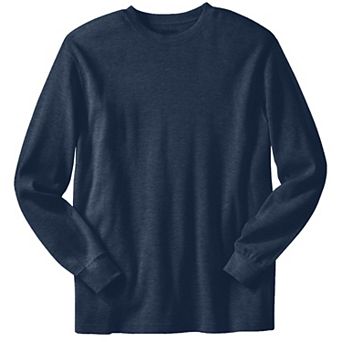 KingSize Men's Big & Tall Waffle-Knit Thermal Crewneck Tee