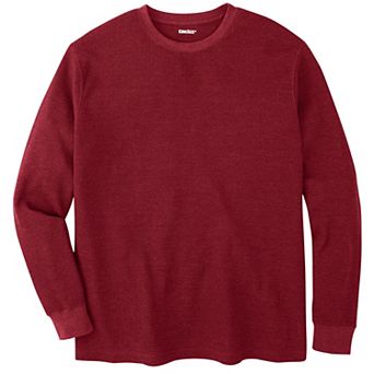 KingSize Men's Big & Tall Waffle-Knit Thermal Crewneck Tee