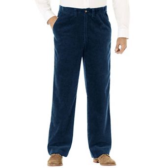 KingSize Men's Big & Tall Six-Wale Corduroy Plain Front Pants