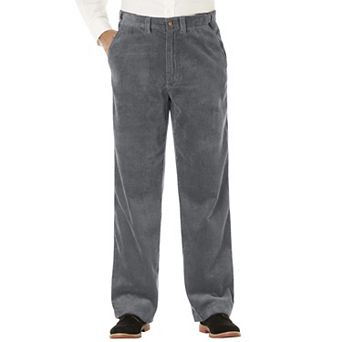 KingSize Men's Big & Tall Six-Wale Corduroy Plain Front Pants