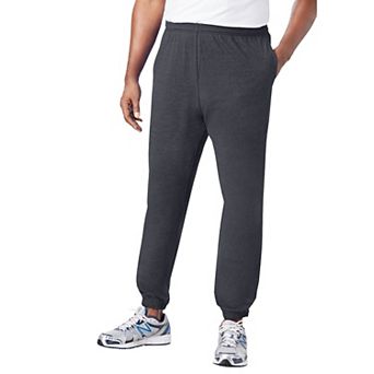 KingSize Men's Big & Tall Lightweight Jersey Elastic Cuff Sweatpants
