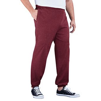KingSize Men's Big & Tall Lightweight Jersey Elastic Cuff Sweatpants