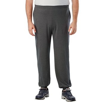 KingSize Men's Big & Tall Lightweight Jersey Elastic Cuff Sweatpants