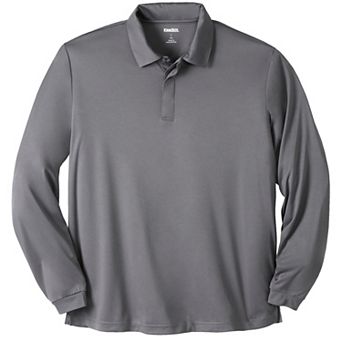 KingSize Men's Big & Tall No Sweat Long Sleeve Polo