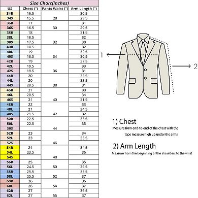 Men's Modern-Fit 3-Piece Suit Set w/ Jacket, Vest and Pants