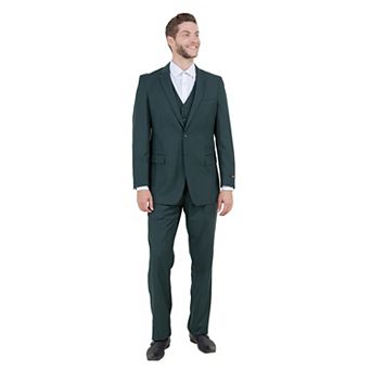 Men's Modern-Fit 3 pc Solid Suit Set w/ Jacket, Vest and Pants