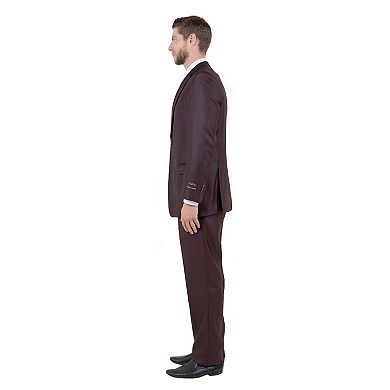 Men's Modern-Fit 3pc Sharkskin Suit Set, Notch Lapel