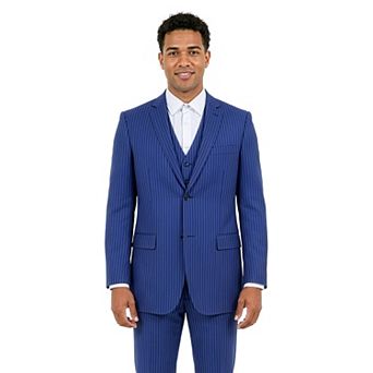 Men's Modern-Fit 3 pc Pinstripe Suit Set, Notch Lapel
