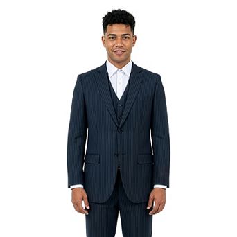 Men's Modern-Fit 3 pc Pinstripe Suit Set, Notch Lapel